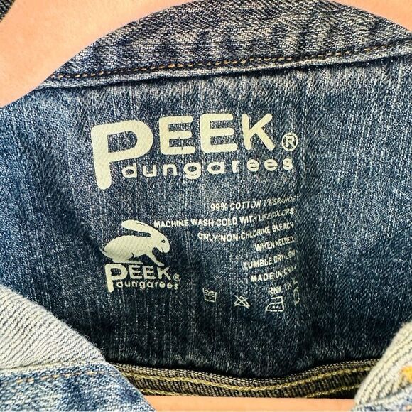 Peek Dungarees Kids Denim Jacket Size L - Picture 2 of 4
